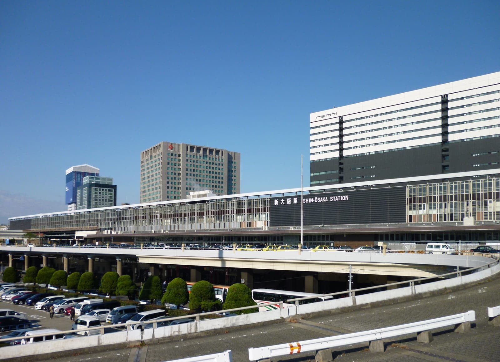 South side of Shin-Osaka Station, where the Shinkansen stops