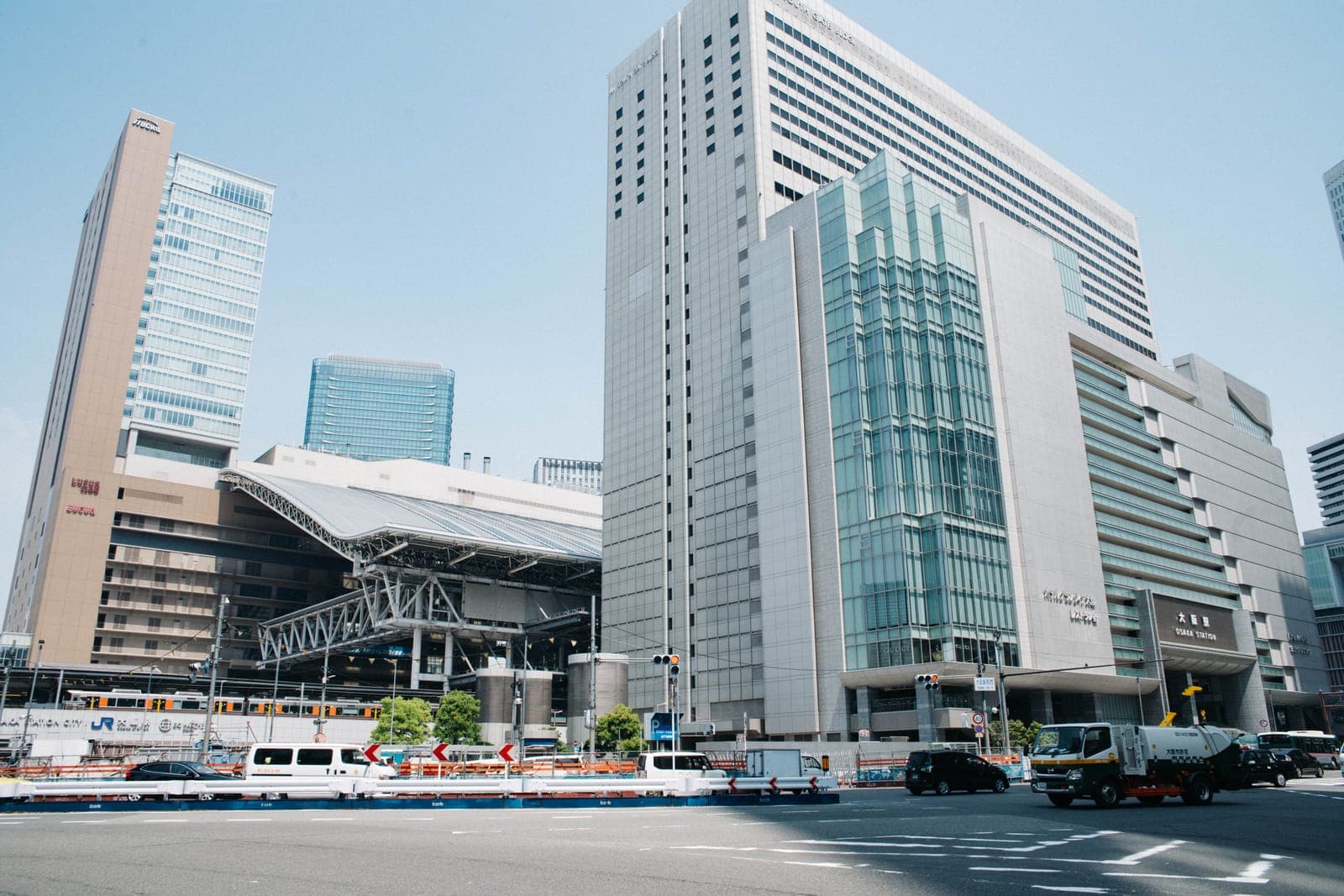 Osaka Station City and the buildings around Osaka Station in Umeda